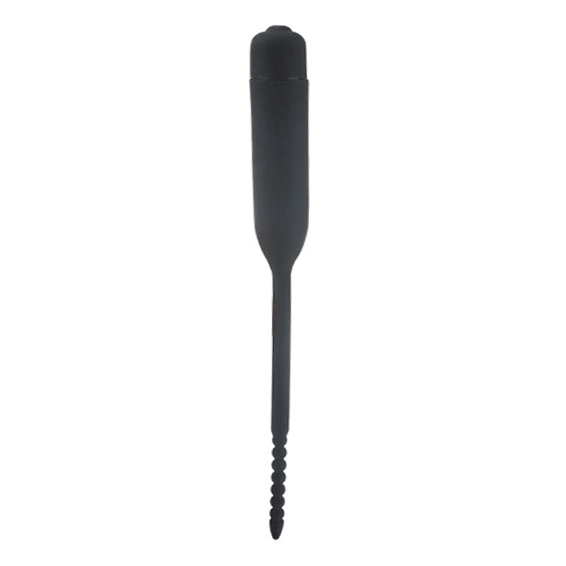 10-Speed Beaded Silicone Vibrating Urethral Sound - tapered tip w/ a beaded texture for wicked internal stimulation that leads to the most intense orgasms.
