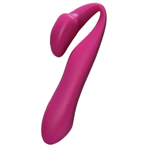Beauments Come2gether Reversible Couples Dual Vibrator can be used solo or during sex to make him feel longer + thicker & make her feel tighter & shallower! Reversible for clitoral or perineal pleasure. Pink.