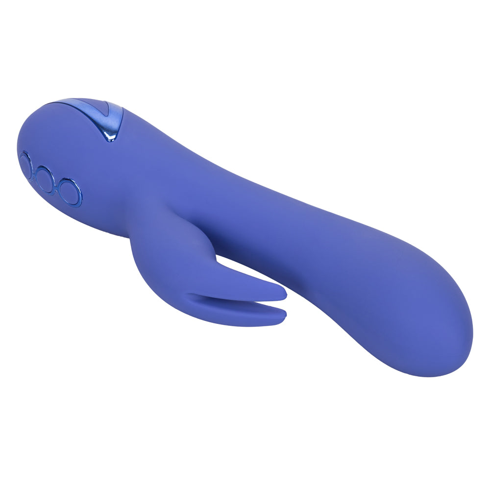 California Dreaming - Beverly Hills Bunny - rabbit vibrator has 3 rotation speeds for the rotating beads in the G-spot shaft & a clitoral bunny teaser with 10 vibration modes. 6