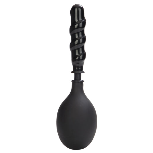 Big Man Cleanser 420ml Anal Douche w/ Spiral Probe - detachable anal douche with refillable hand-squeeze bulb.
