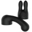 Bodywand Curve - Attachment Set fits the Bodywand Curve & comes w/ a bulbous, curved G-spot head & a rabbit ears clitoral attachment w/ a nubby texture. Black.
