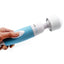 Bodywand Original Vibrating Massager offers quiet, powerful multispeed vibration & plugs into A/C power for endless joy. White and blue-on hand.