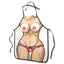 Boobie Apron - Impress your friends w/ your perfect hourglass figure at weekend BBQs in the Boobie Apron! Plush 3D breasts attached. 
