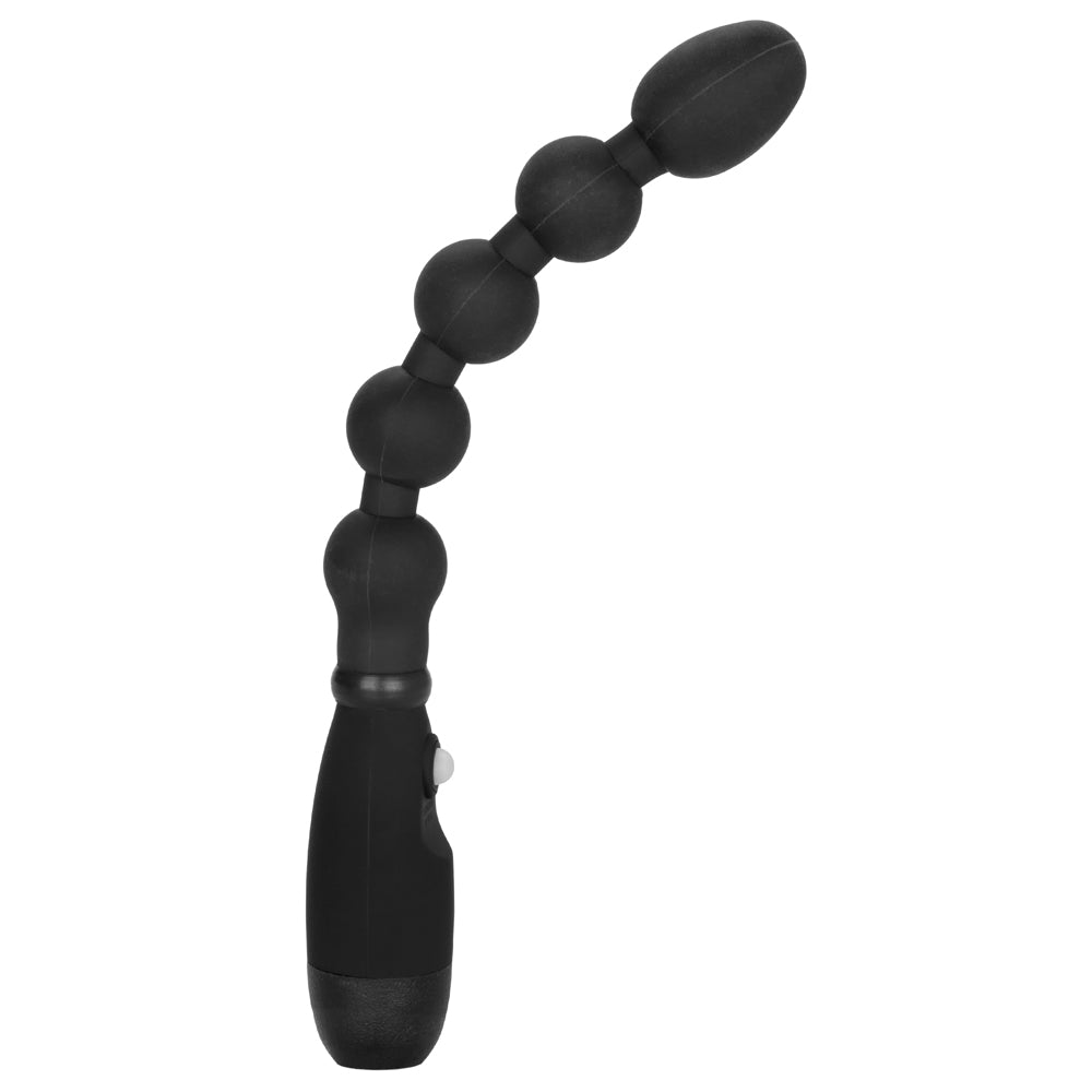 Booty Call Booty Bender Flexible Vibrating Anal Beads - 5 tapered beads + 3 vibration speeds. Black 4