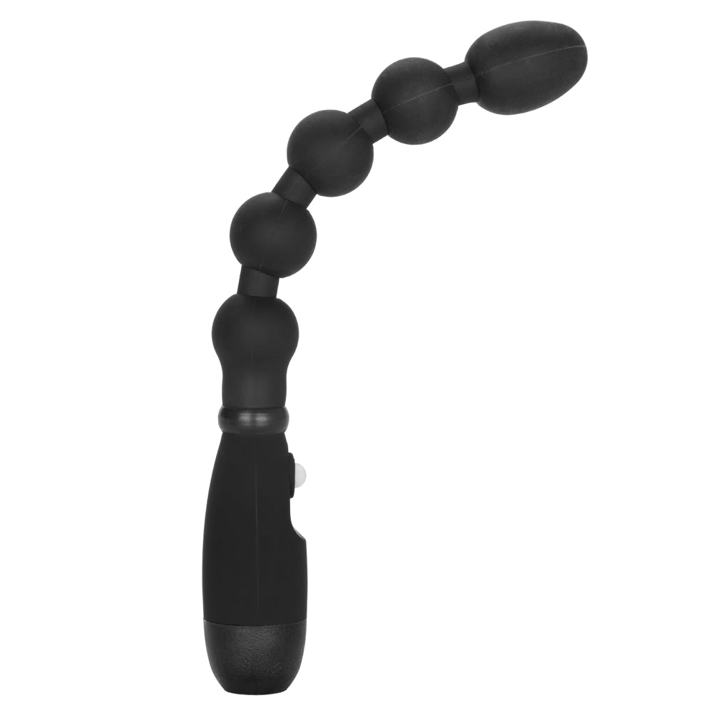 Booty Call Booty Bender Flexible Vibrating Anal Beads - 5 tapered beads + 3 vibration speeds. Black 5