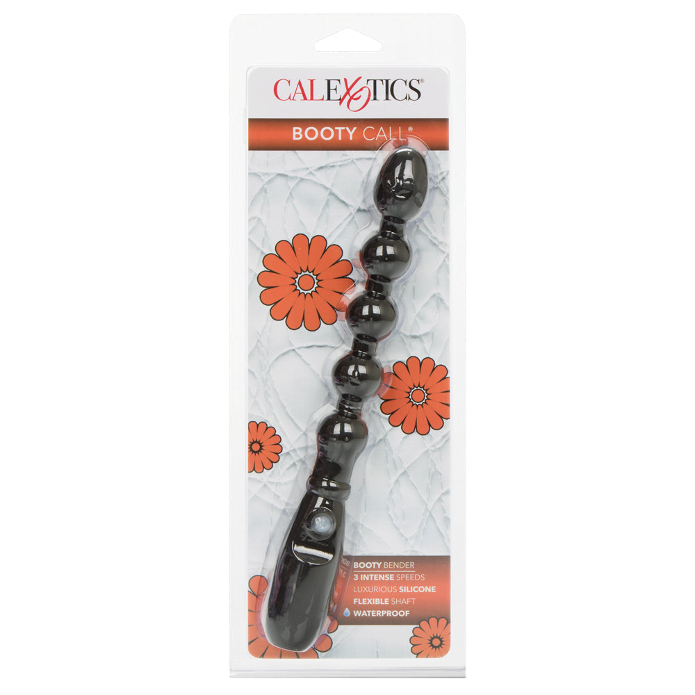 Booty Call Booty Bender Flexible Vibrating Anal Beads - 5 tapered beads + 3 vibration speeds. Black 8