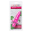 Booty Call Booty Buzz Ribbed Vibrating Anal Probe - tapered body, 10 vibration modes w/ a ribbed texture and flared end. Pink 4