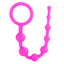 CalEx Booty Call X-10 Silicone Anal Beads w/ Retrieval Ring - graduated design for easy insertion & progressive stimulation. Pink