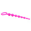 CalEx Booty Call X-10 Silicone Anal Beads w/ Retrieval Ring - graduated design for easy insertion & progressive stimulation. Pink 3