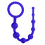 CalEx Booty Call X-10 Silicone Anal Beads w/ Retrieval Ring - graduated design for easy insertion & progressive stimulation. Purple