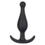Booty Call Booty Rocker Anal Plug - round bead tip for smooth insertion & a curved rocking base that doubles as a retrieval handle. Black.