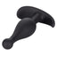 Booty Call Booty Rocker Anal Plug - round bead tip for smooth insertion & a curved rocking base that doubles as a retrieval handle. Black. (4)