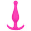 Booty Call Booty Rocker Anal Plug - round bead tip for smooth insertion & a curved rocking base that doubles as a retrieval handle. Pink.