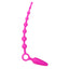 Booty Call Booty Double Dare Vibrating Anal Plug & Beads - dual-ended tapered butt plug w/ attached graduating anal beads & a multi-speed bullet vibrator. Pink 2