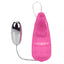 Booty Call Booty Double Dare Vibrating Anal Plug & Beads - dual-ended tapered butt plug w/ attached graduating anal beads & a multi-speed bullet vibrator. Pink 5