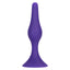 Booty Call Booty Starter Butt Plug - silicone w/ flexible body, tapered tip & suction cup base. Purple