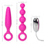 Booty Call - Booty Vibro Kit - comes with a tapered anal probe, graduated beads & a removable bullet vibrator for more stimulation. Pink 9