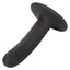 Boundless 4.75" Ridged Dong - solid curved shaft w/ a stimulating ridged texture + harness-compatible suction cup base. Black 7