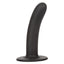 Boundless 6" Smooth Dong - solid curved shaft w/ a smooth round tip for easy insertion & a suction cup base. Black