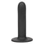 Boundless 6" Smooth Dong - solid curved shaft w/ a smooth round tip for easy insertion & a suction cup base. Black 3