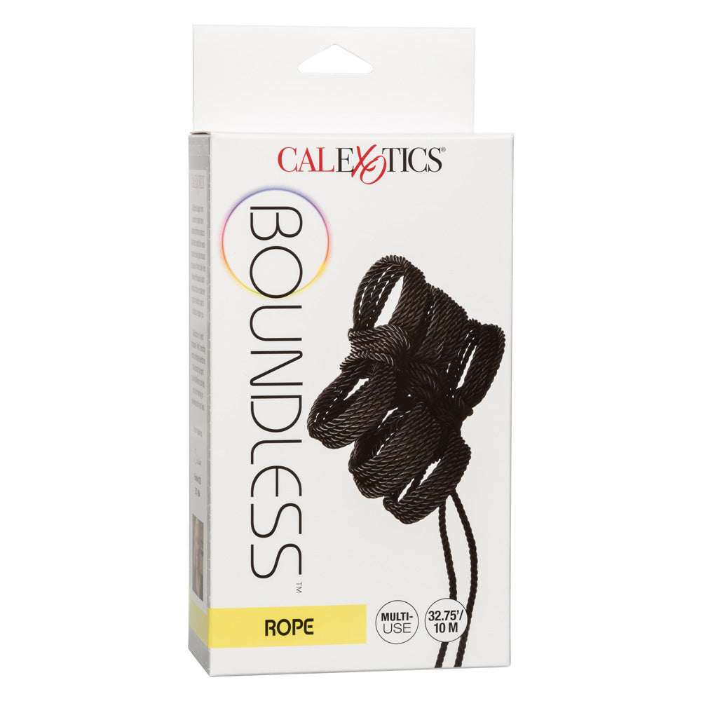 Boundless Rope - this 10m rope is strong yet silky-soft & won't fray, perfect for shibari, bondage/restraint play & roleplay. Black, box