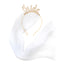 Bride Veil Glitter Headband - easy to wear with an attached veil and "bride" wording on the headband. Gold