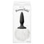 Bunny Tails - mini plug has a cute fluffy rabbit tail & is the perfect beginner-friendly way for roleplaying rabbit furries to explore anal play. White-package.
