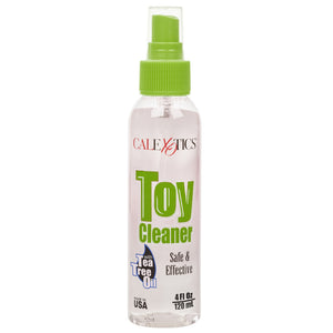 CalExotics Toy Cleaner Spray With Tea Tree Oil is enhanced w/ natural ingredients & removes harmful bacteria, lubricants & fluids to prolong the life of your sex toys.