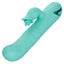 California Dreaming Bel Air Bombshell Rotating Beads Rabbit Vibrator has 3 speeds of rotating beads & vibration in an upturned G-spot shaft & 10 clitoral vibration modes that flicker w/h multiple tips. (4)