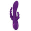 California Dreaming Long Beach Bootylicious DP Beaded Rabbit Vibrator has 3 motors w/ 3 speeds of G-spot vibration & 10 synchronised vibration modes in the anal beads & beaded clitoral arm.