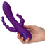 California Dreaming Long Beach Bootylicious DP Beaded Rabbit Vibrator has 3 motors w/ 3 speeds of G-spot vibration & 10 synchronised vibration modes in the anal beads & beaded clitoral arm. On-hand.