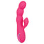 California Dreaming Oceanside Orgasm Sucking Rabbit Vibrator has 3 vibration speeds in the firm, curved, bubbly G-spot shaft & 10 clitoral suction modes.