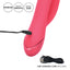 California Dreaming - San Francisco Sweetheart - dual-action rabbit vibrator has 10 vibration functions & 3 G-spot come-hither stroking speeds. USB Charging cord.