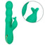 California Dreaming Sonoma Satisfier Thrusting Rabbit Vibrator has 10 clitoral vibration modes in a triple-tongue teaser & 3 thrilling vibration + thrusting speeds in the bulbous shaft. Flickering teaser.