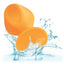 Cheeky Anal Plug Duo - Orange - pair of orange silicone butt plugs come in small & large size, with a stimulating windowed texture & flared suction cup bases for versatile fun. 6