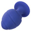 Cheeky Anal Plug Duo - Purple - butt plugs come in small & large size, with a spiralling ribbed texture & suction cup bases. 4