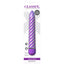 Classix Sweet Swirl Multispeed Vibrator has an easy-to-use twist dial & is waterproof so you can have sexy fun w/ your toy in the shower or tub. Purple. Package.