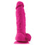 This ColourSoft 5" dildo is made from soft texture virtual real touch silicone to feel like a real erection, complete w/ phallic G-spot/P-spot head & veiny shaft. Pink.