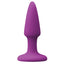 Colours - Pleasure Plug - Mini - beginner-friendly anal plug has a tapered shape for comfortable insertion & a flared suction cup base for hands-free fun. Purple