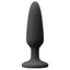 Colours - Pleasure Plug - Small - beginner-friendly anal plug has a tapered shape for comfortable insertion & a flared suction cup base for hands-free fun. Black