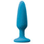 Colours - Pleasure Plug - Small - beginner-friendly anal plug has a tapered shape for comfortable insertion & a flared suction cup base for hands-free fun. Blue