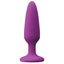 Colours - Pleasure Plug - Small - beginner-friendly anal plug has a tapered shape for comfortable insertion & a flared suction cup base for hands-free fun. Purple