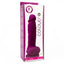 The colours pleasures 5" dildo is made from waterproof silicone & has a realistic design w/ phallic head, veiny shaft & balls + a suction cup for hands-free fun. Purple-package.