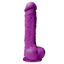 The colours pleasures 5" dildo is made from waterproof silicone & has a realistic design w/ phallic head, veiny shaft & balls + a suction cup for hands-free fun. GIF.
