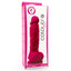 The colours pleasures 5" dildo is made from waterproof silicone & has a realistic design w/ phallic head, veiny shaft & balls + a suction cup for hands-free fun. Pink-package.