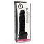 The colours pleasures 5" dildo is made from waterproof silicone & has a realistic design w/ phallic head, veiny shaft & balls + a suction cup for hands-free fun. Black-package.