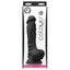 This 7" dildo is made from waterproof silicone & has a realistically sculpted phallic head & veiny shaft + a harness-compatible suction cup for hands-free fun. Black-package.