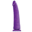This colours pleasures thin 8" dildo has a realistically sculpted design w/ a veiny texture on the slim shaft & a ridged phallic head that's sure to hit all the right spots. Purple.