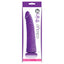 This colours pleasures thin 8" dildo has a realistically sculpted design w/ a veiny texture on the slim shaft & a ridged phallic head that's sure to hit all the right spots. Purple-package.