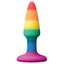 Colours Pride Edition - Pleasure Plug - Mini -petite tapered shape for comfortable insertion & a suction cup base. 3.5" overall size